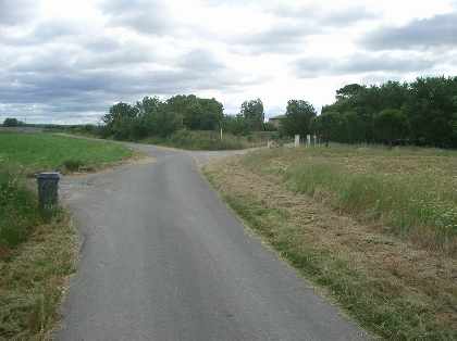 Road alongside the site